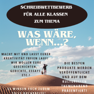 Plakat zum Schreibwettbewerb 